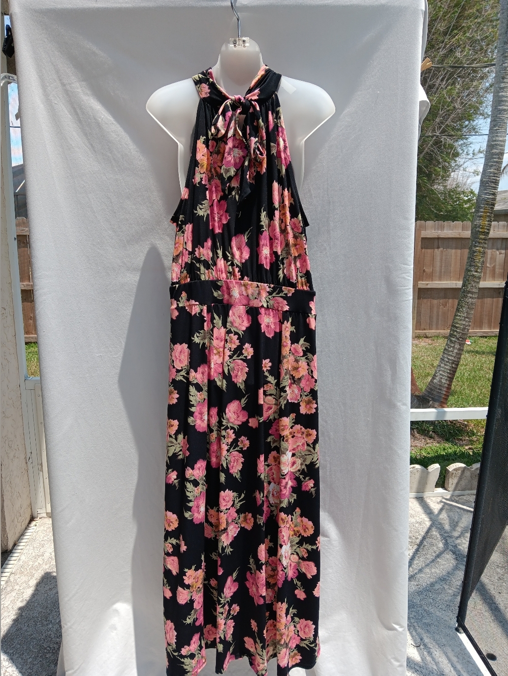 Lane Bryant Elegant Tie Halter Maxi Dress 18/20 As Seen On The Knot - Picture 5 of 13
